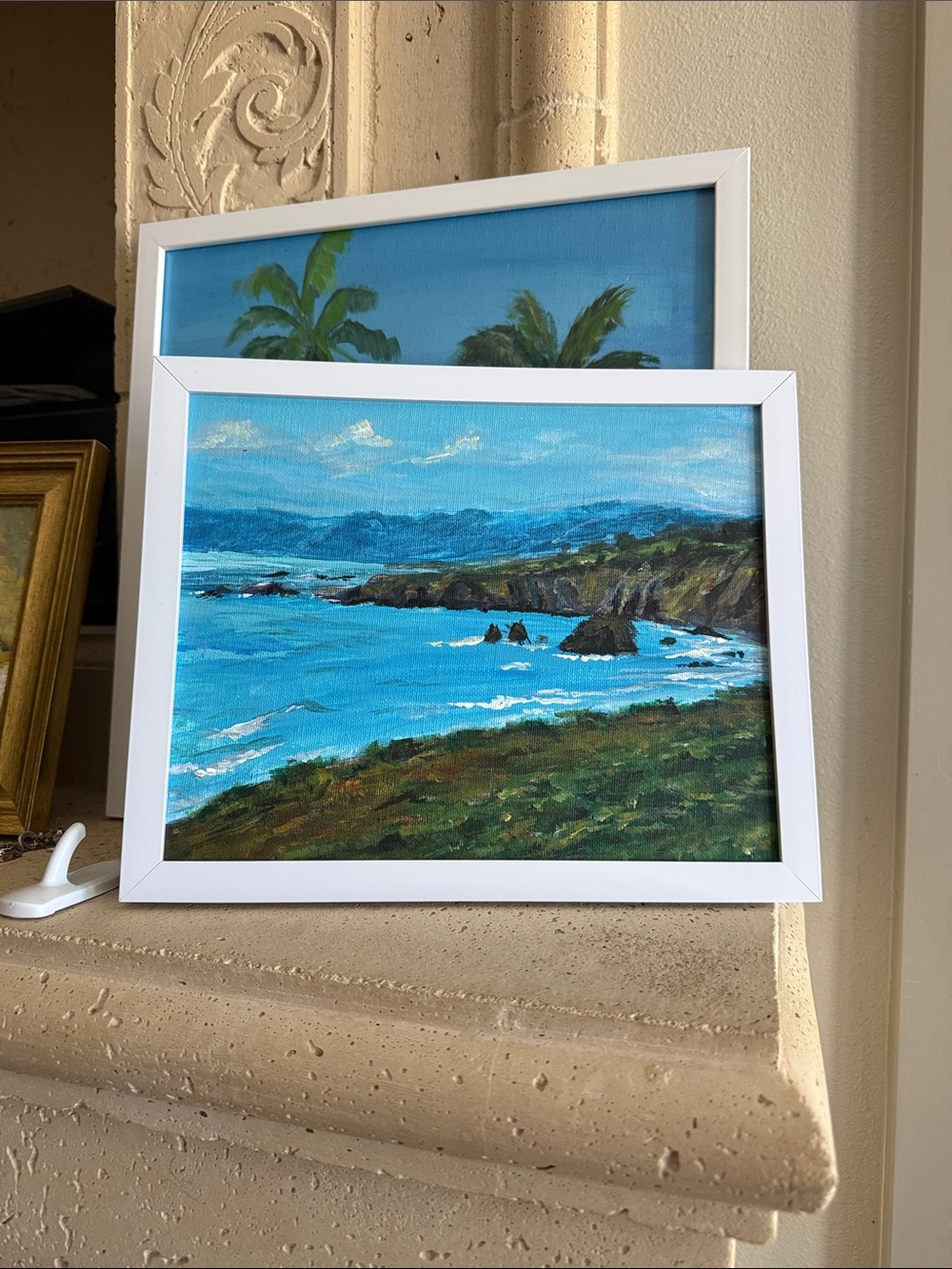 Coastal Landscape Wall Art - Blue & Green